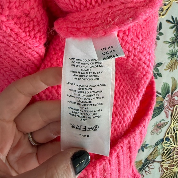 Vibrant pink, knit Anthropologie sweater - Picture 8 of 9
